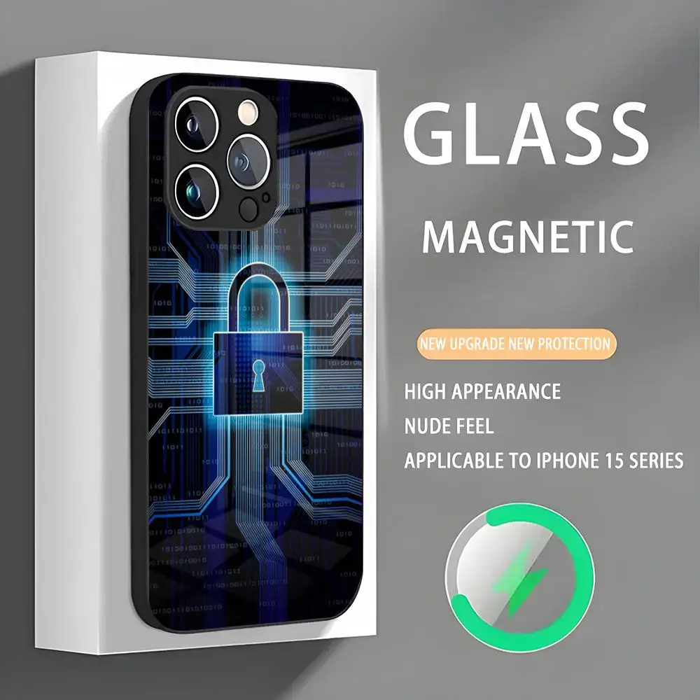 Чехол для телефона с брандмауэром Network Security Iphone 16 Pro Max Case 15 14 13 12 11 X XR XS XSMAX 8 Plus Mini Glass