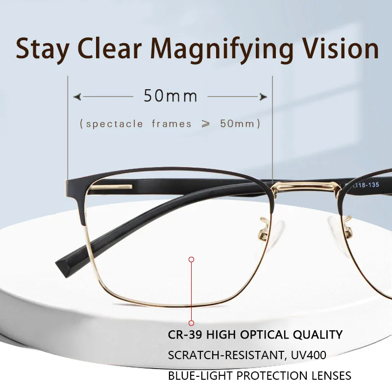 Мужские очки для чтения 2 упаковки с защитой от синего света и усталости
