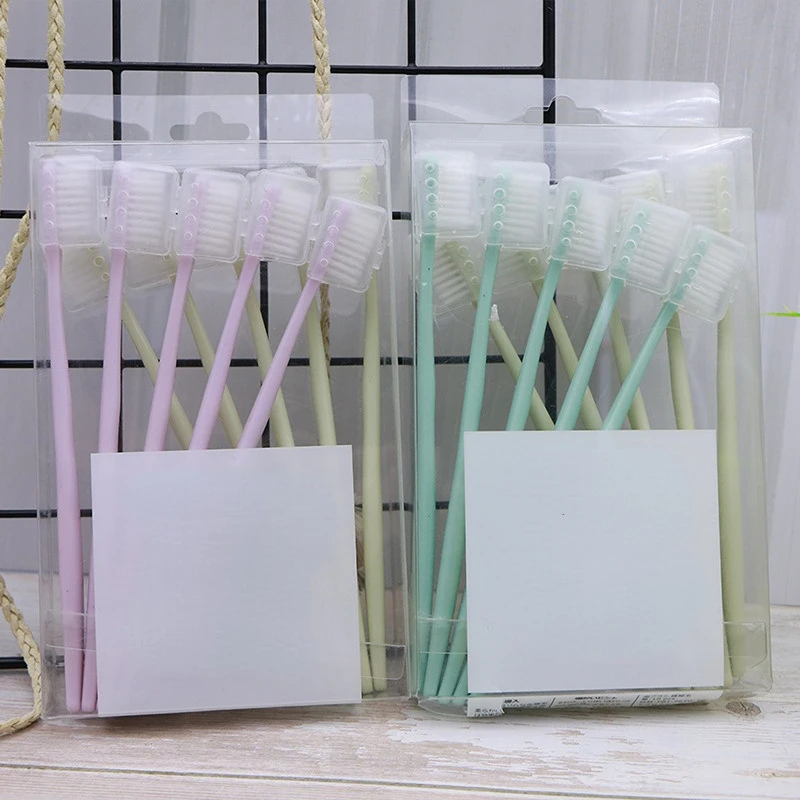 

10 шт., зубные щётки с древесным углем