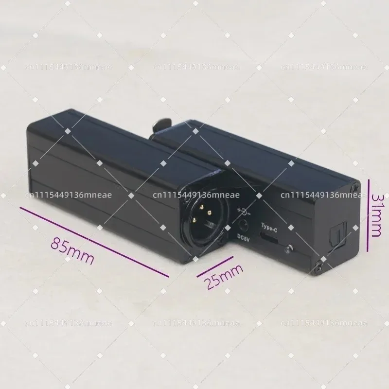 Фото Оптический цифровой аудиоконвертер SPDIF в AES XLR для CD, DAC, DAT, активных мониторов и акустических систем №1