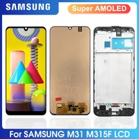 6 4 super amoled samsung galaxy m31 m315 lcd display replacement touch screen digitizer for sm m315f m315fds display repair