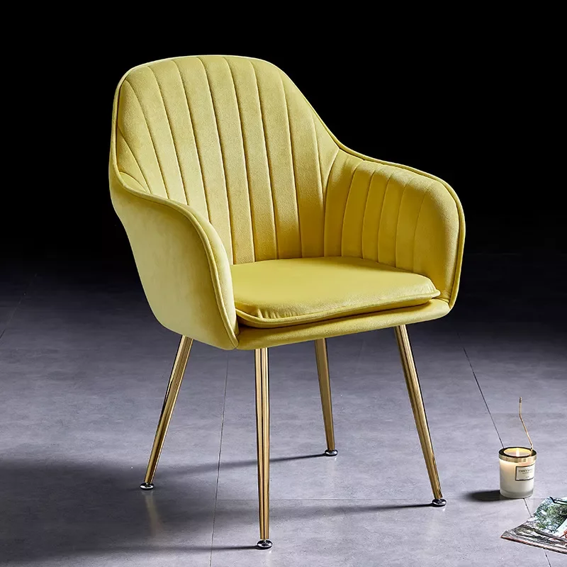 

Скандинавский обеденный стул для отдыха, современная мебель для дома, легкое Роскошное кресло для балкона, спинка подлокотника, косметичес...