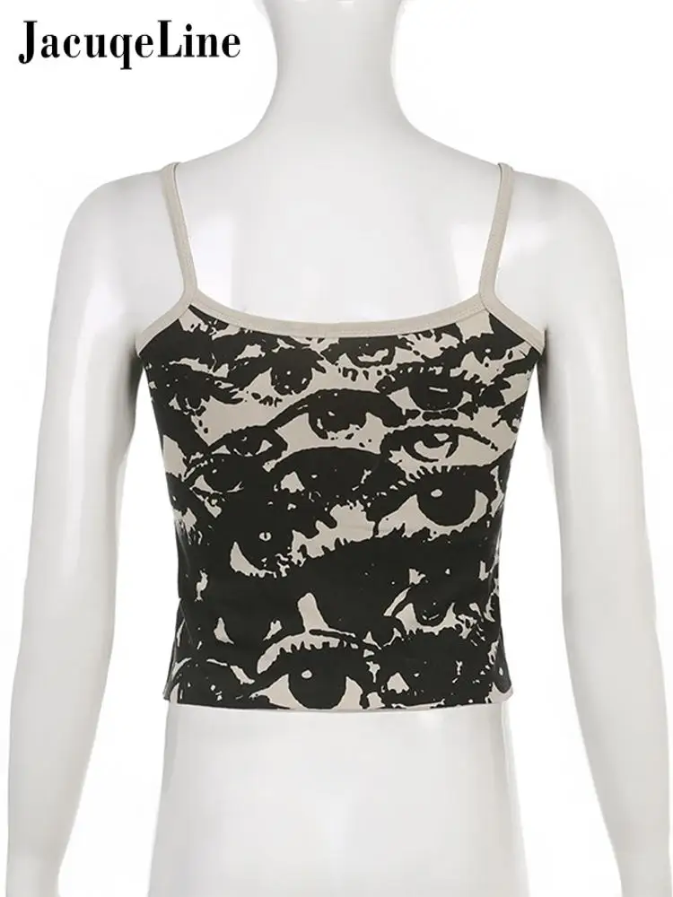 Кроп-Топ женский с абстрактным принтом и открытой спиной без рукавов - купить по