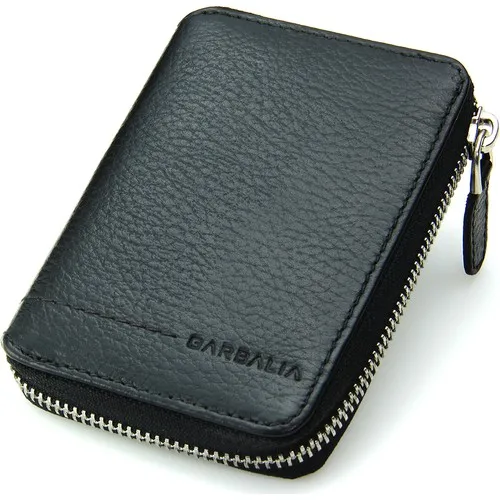

Кошелек Garbalia на молнии Мужской из 100 натуральной кожи, бумажник с держателем для карт, стильный Мужской держатель для карт