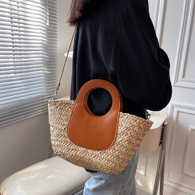 Fashion Women Shoulder Bag Handbag Summer New Straw Bags Bohemia Casual Vacation Beach Bags Hand made High quality Messenger Bag