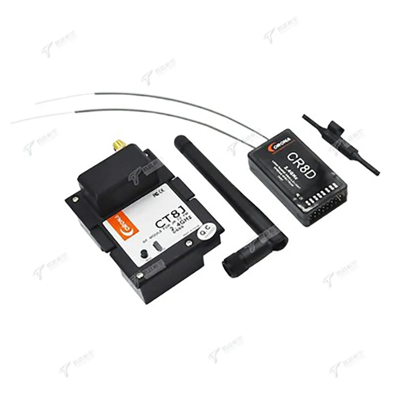 

1set Corona 2.4Ghz system CT8J+CR8D JR upgrade Module transmitter and V2 DSSS receiver for JR TX and 8CH RX Set for RC drones