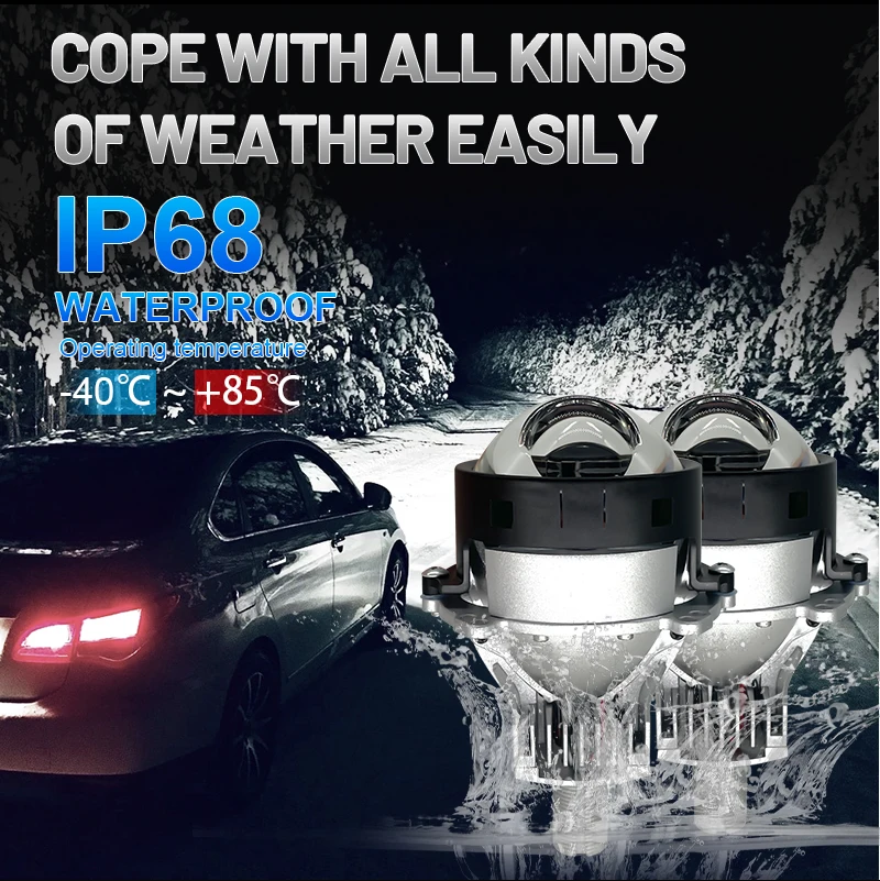 Лазерный Проектор Carolyn 160 Вт Светодиодные Автомобильные Фары 6500k H4 H7 48000 Люмен 3