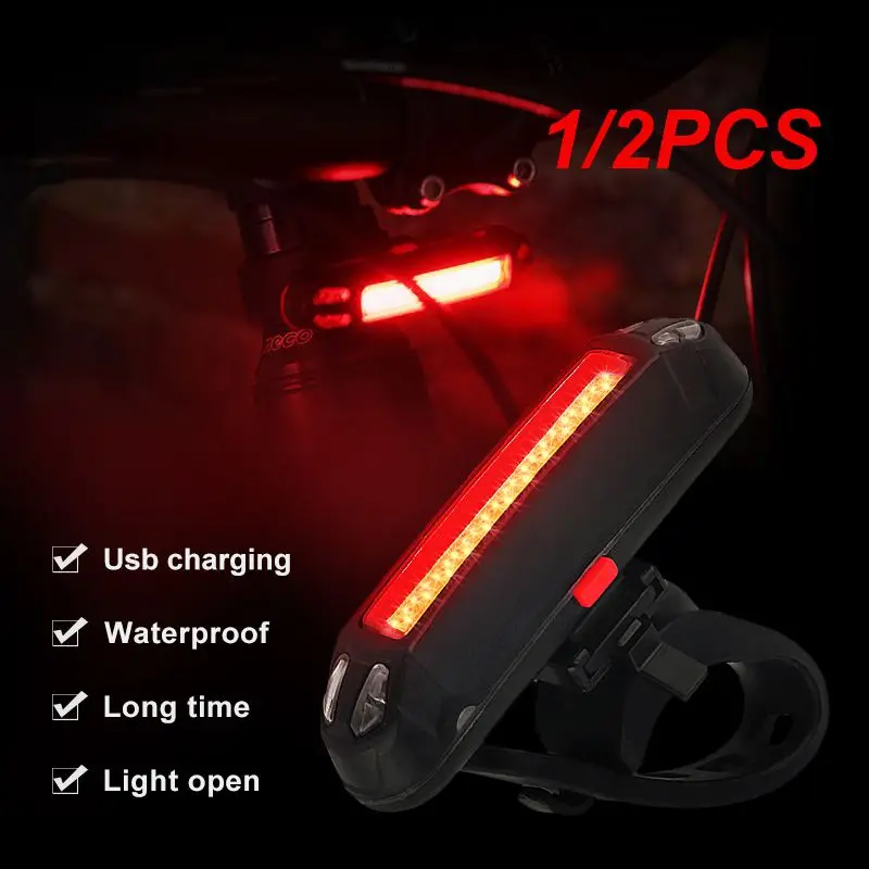 

Задняя фонарь, задняя фонарь, водонепроницаемый, USB, зарядка от USB, 1/2 шт.