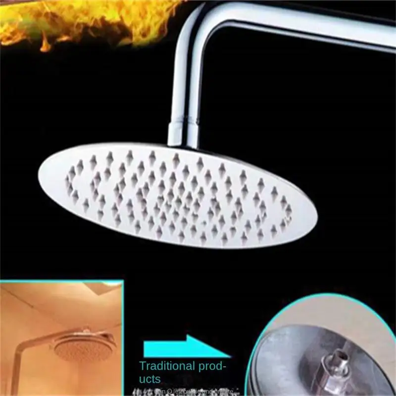 

Corrosion Resistant Pressurized Shower Head Stainless Steel Bathroom Shower Nozzle Rustproof High Temperature Resistant Durable