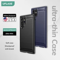 uflaxe original soft silicone case for samsung galaxy s22 ultra plus back cover ultra thin shockproof casing
