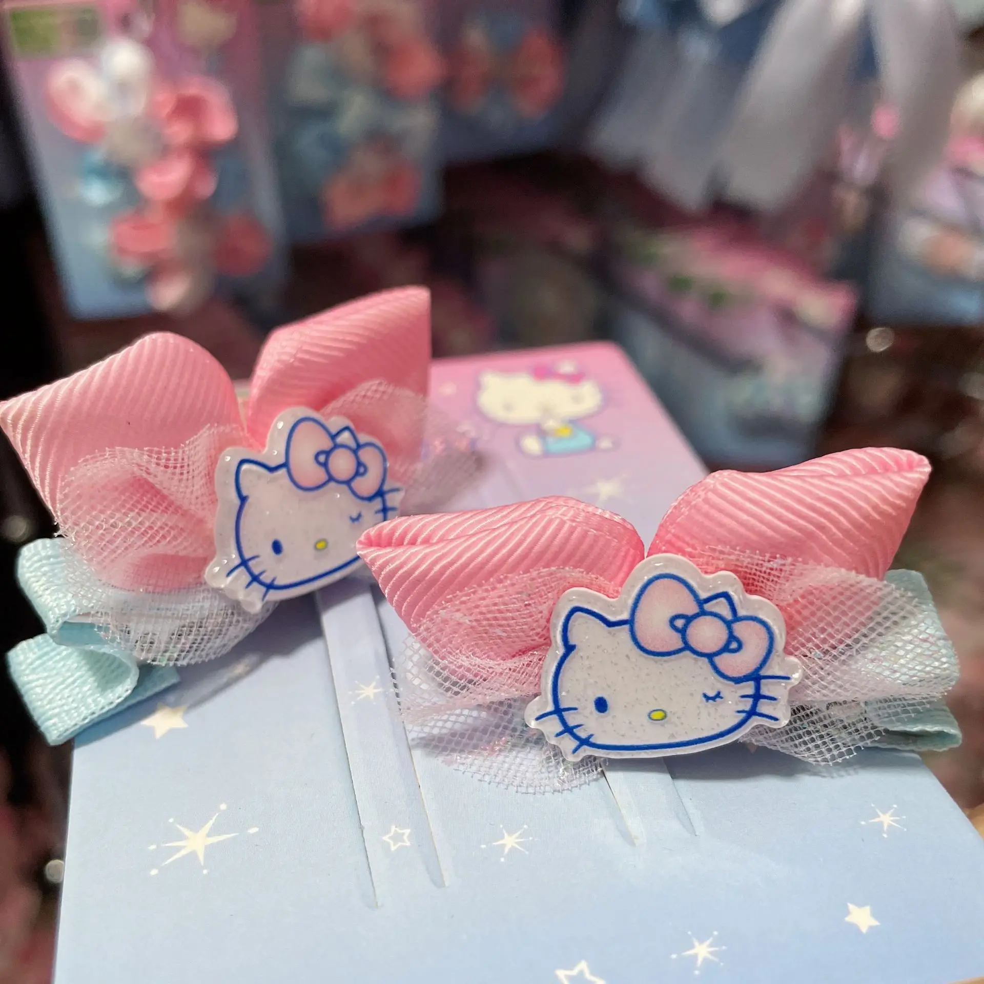 

Hello Kitty Hairclips Kawaii Hair Accessories Sanrio Baby Girl Bows Hair Clip Headbands Ties Fashion Hairties Toddler Girl Fall