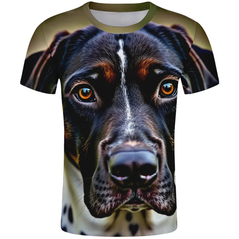 Футболка YMGHJRWN с собакой Браке д'Овернь