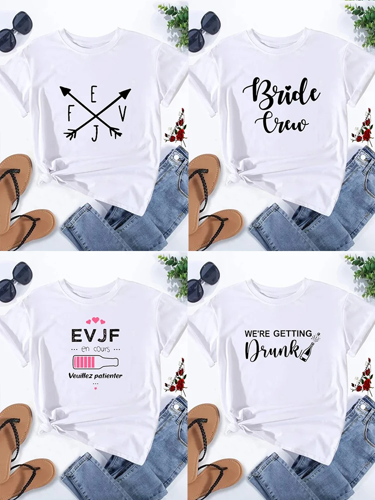 

We're Getting Drunk Bachelorette Shirts Party Favor Shirts I'm Getting Married Bride &Bridesmaid T-Shirts Bridal Matching Shirts