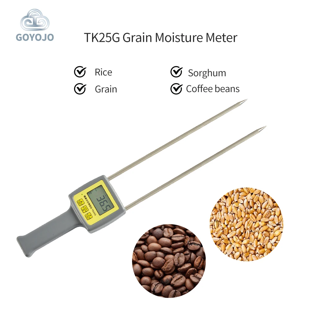 

Высокоточный тестер зерновой воды, портативный измеритель влажности урожая масла TK25G с цифровым ЖК-дисплеем