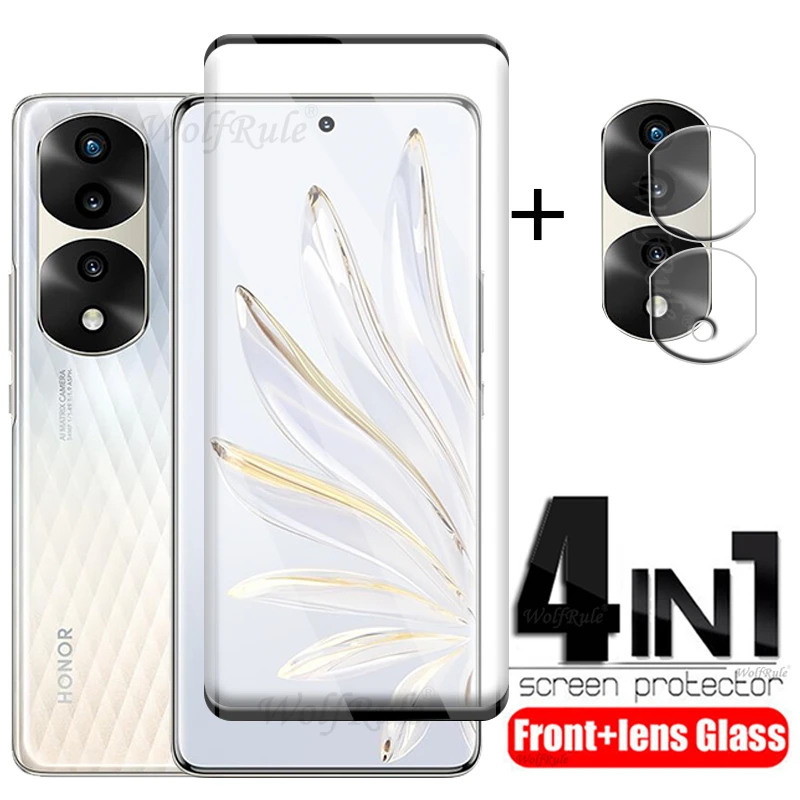 

4-in-1 For Huawei Honor 70 Pro Glass For Honor 70 Pro Tempered Glass HD 9H Film Screen Protector For Honor 70 Pro Plus Lens Film
