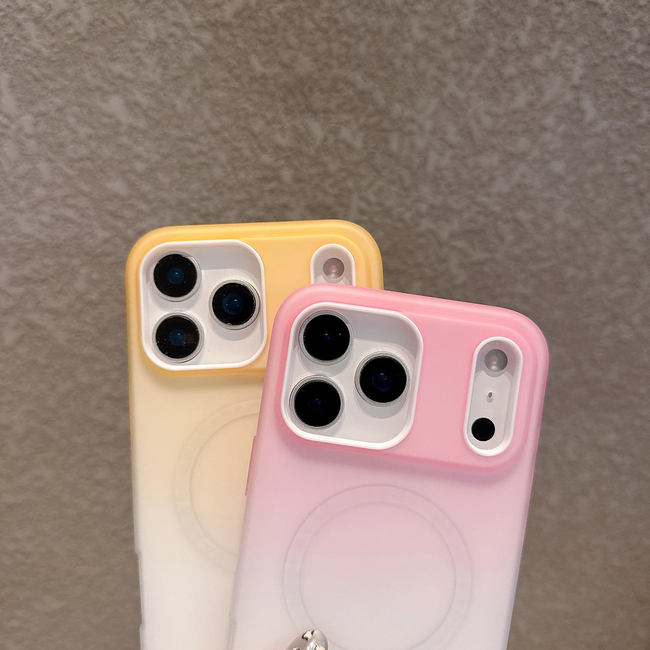 Фото Магнитный градиентный чехол Jelly Candy Color для iPhone 17 Pro Max 16 15 14 13 12 11 с точными вырезами, совместимый с MagSafe, противоударный №3
