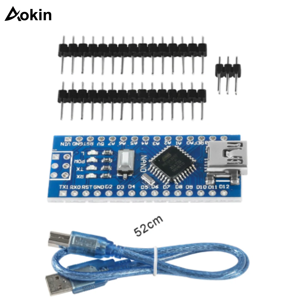 

Для Arduino Nano Mini USB с Загрузчиком совместимый контроллер Nano 3,0 V3.0 CH340 USB драйвер 16 МГц ATMEGA328P