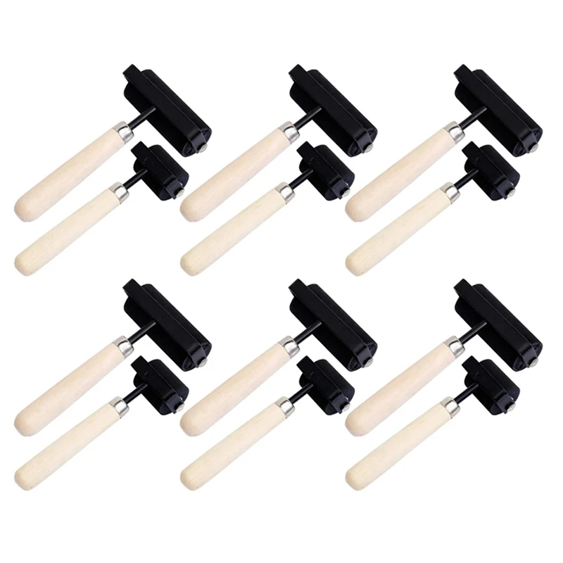 

JFBL Hot 1.5 Inch And 3 Inch Hard Rubber Roller Heavy Steel Frame Craft Tools 12 Pieces