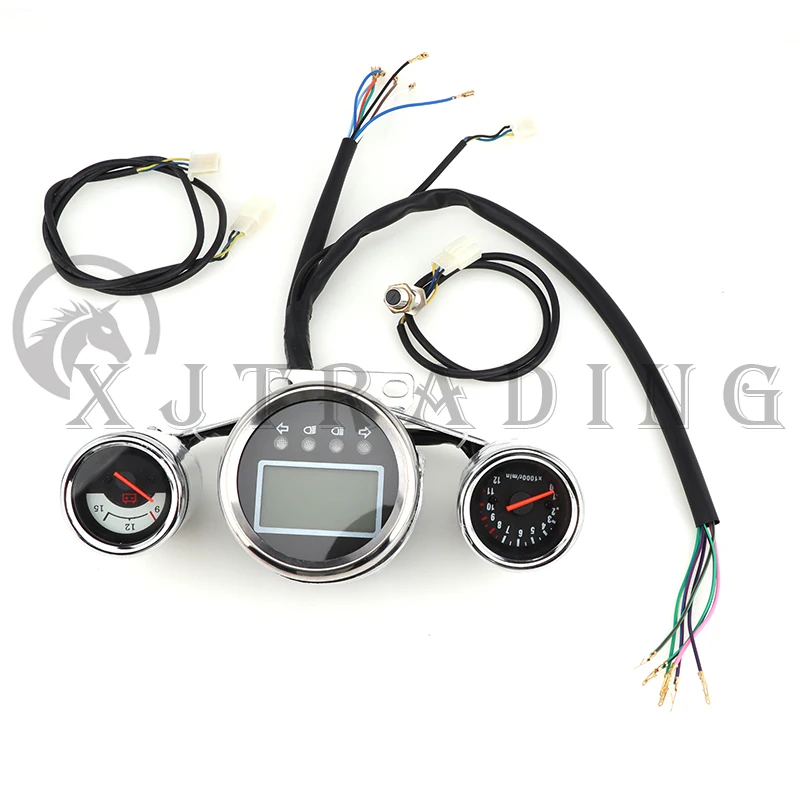 LCD Display Gauge Speedometer odometer Battery Indicator Universal Instrument For DIY 110cc-250cc ATV UTV Buggy Quad Bike Parts