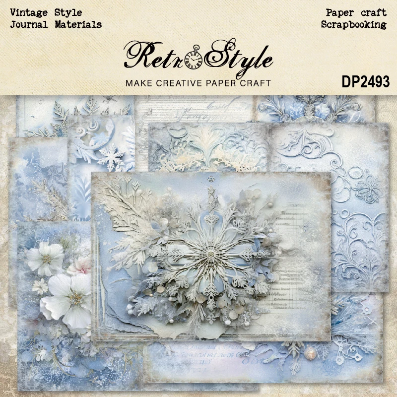 Panalisacraft 8 листов Размер A5 винтажный стиль скрапбукинг Узорчатая бумага необычная