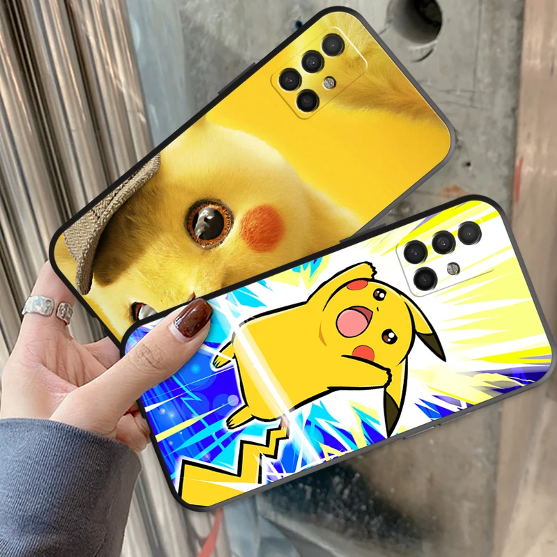 

Japan Anime Pokémon Phone Cases For Samsung A51 A52 4G 5G For A51 A52 Coque Luxury Ultra Funda Smartphone TPU Unisex Carcasa