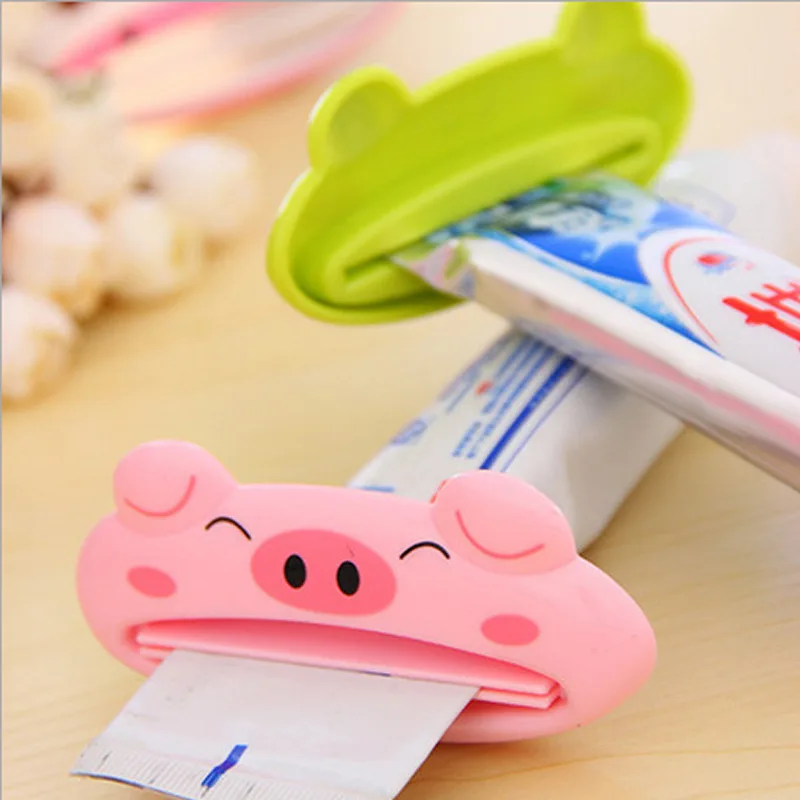 

5pcs Cartoon Animal Toothpaste Dispenser Home Plastic Cute Toothpaste Tube Squeezer Toothpaste Squeezer Bathroom Accessories