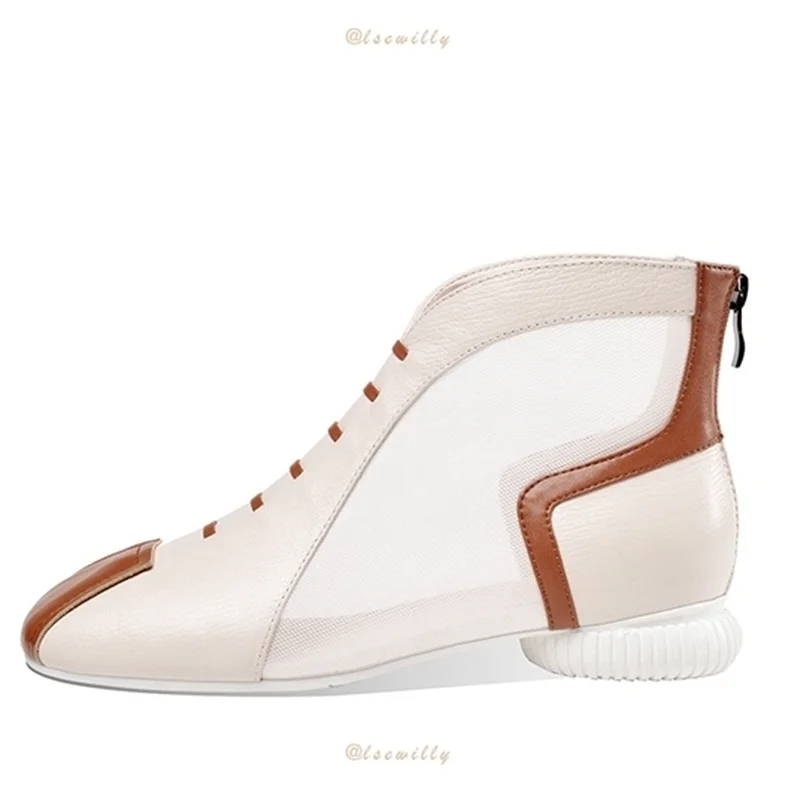 

Женские сетчатые ботинки, летние технические ботинки до щиколотки, босоножки, модные дизайнерские женские босоножки, ботинки, женская обув...