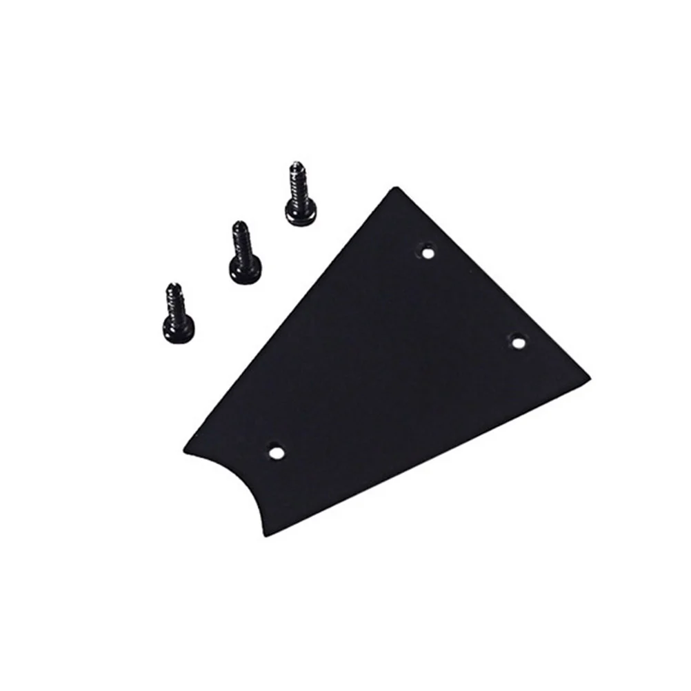 1 Set Plastic 3 Holes Truss Rod Cover Plate with Screws for Electric Guitar Bass Parts