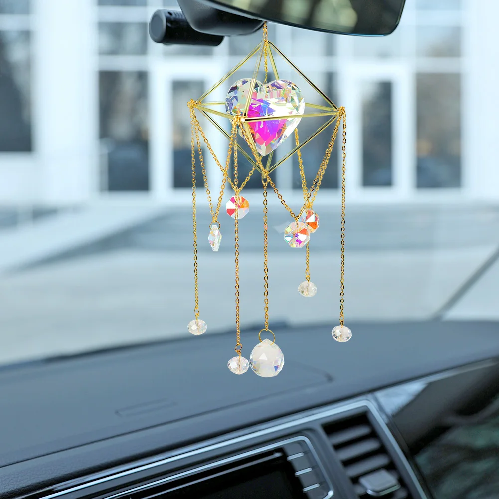 

Love Heart Crystal Suncatcher Lighting Accessories Curtain Home Garden Pendant