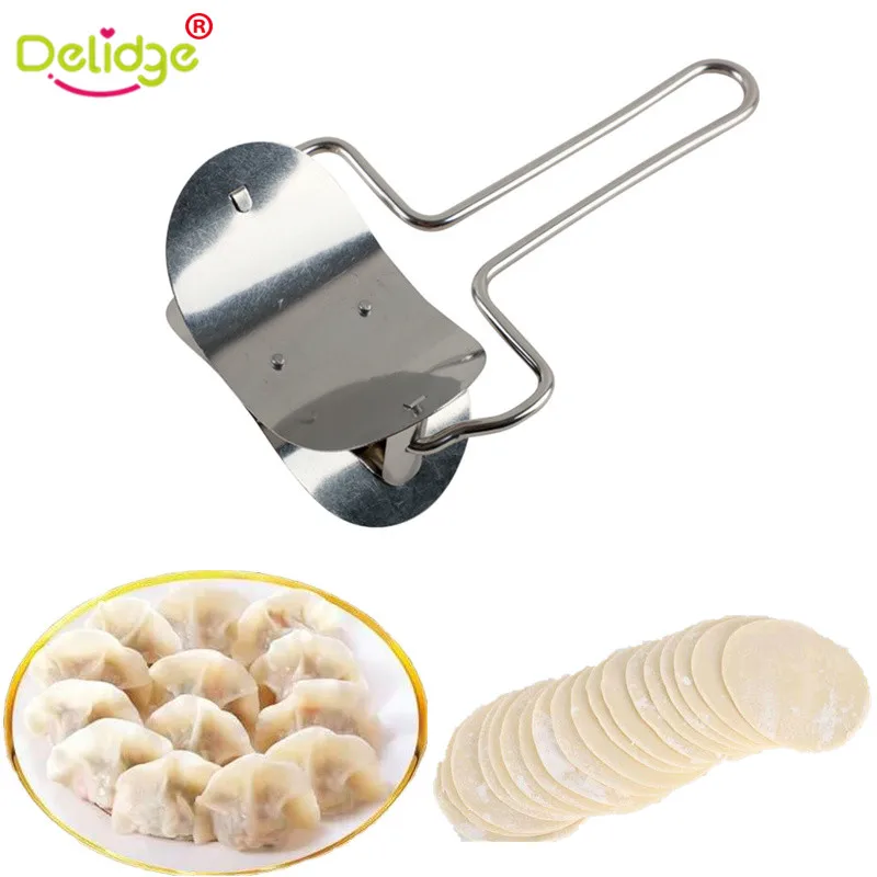 

1 pc 8 cm Dumpling Pastry Cutter Stainless Steel Dumpling Wraper Mould Dough Circle Roller Machine 8cm Circle Dumpling