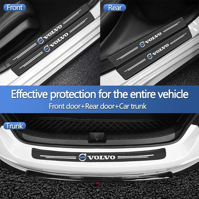 Наклейка-защита порогов из углеродного волокна для автомобилей Volvo 2026 года: подходит для Volvo XC60, XC90, XC40, S60L, S80L, S60, S80, V60, C (art.: 3920dbbf2770a) - 3920dbbf2770a