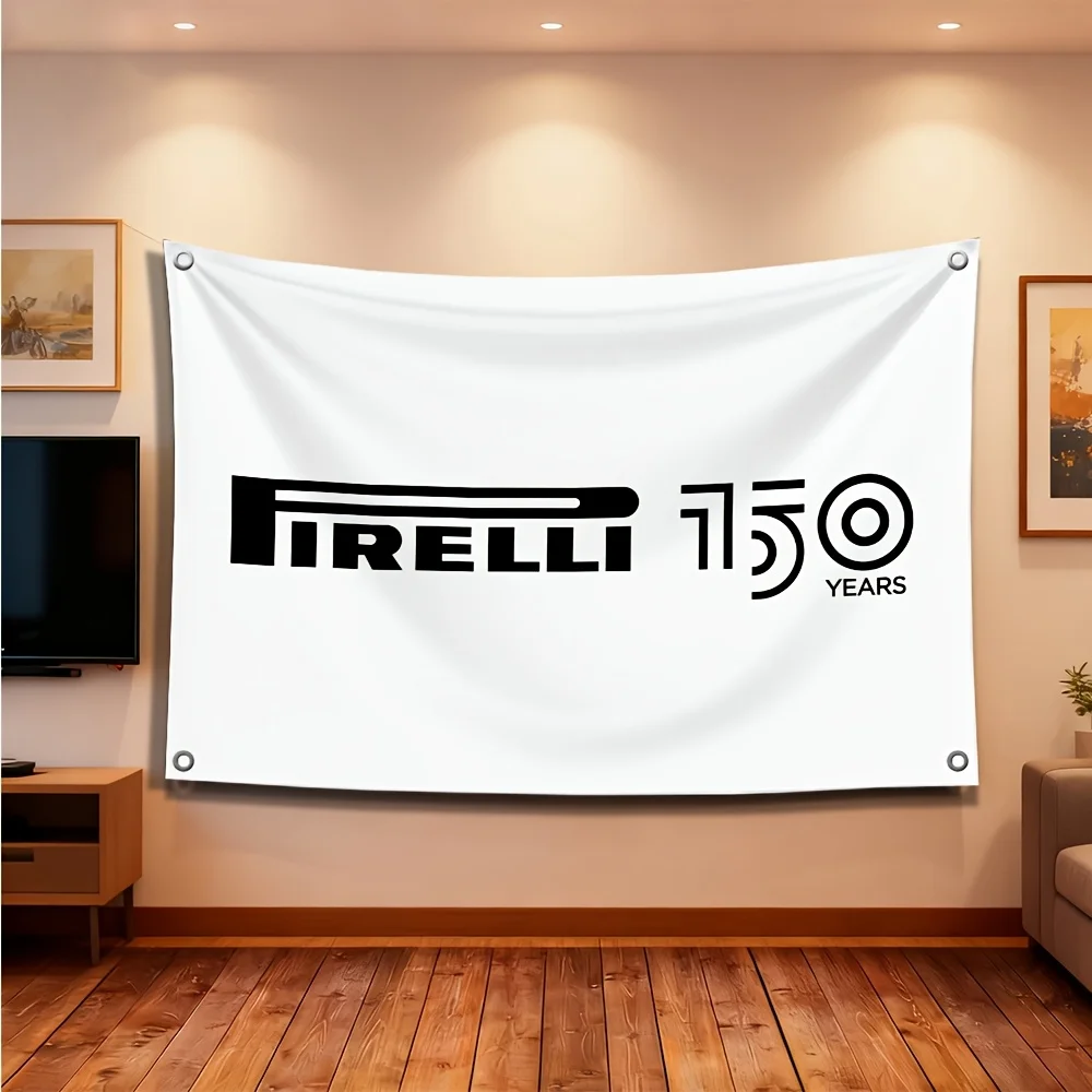 Премиальный корпоративный баннер-флаг Pirelli к 150-летию, 60x90 см (24x35 дюймов), для улицы и помещений, для декора вечеринок и мероприятий (art.: 3920dbdb894d3) - 3920dbdb894d3