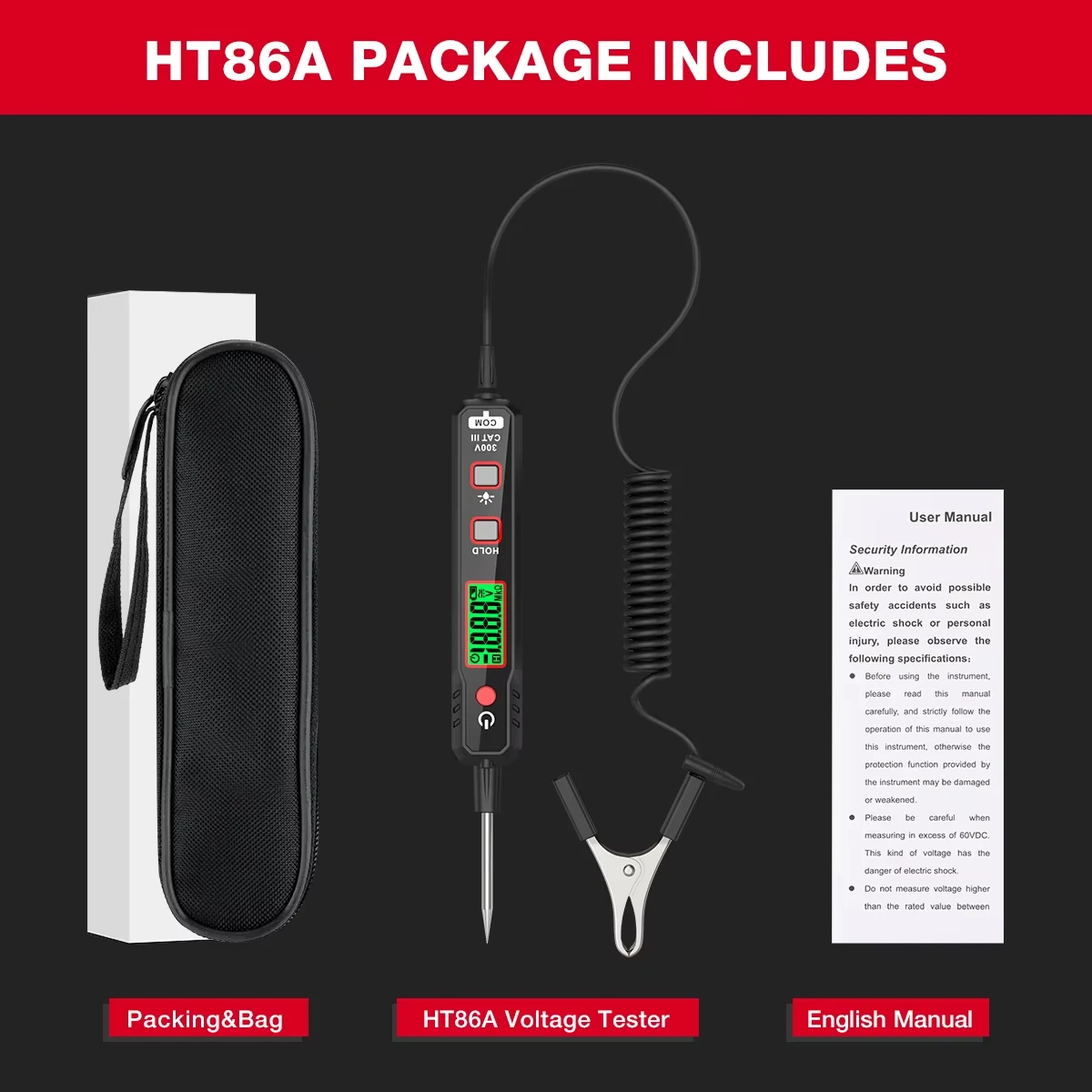 

HABOTEST HT86A Тестер цепей постоянного тока