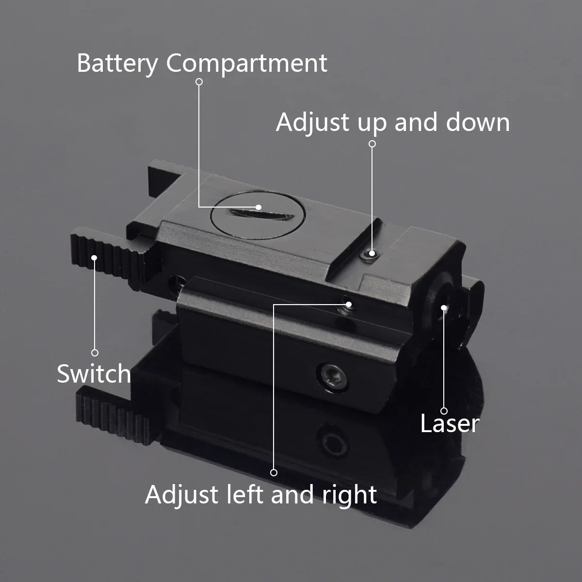 Ручной пистолет с красной точкой лазерный прицел 20 мм Weaver Picatinny Rail тактический