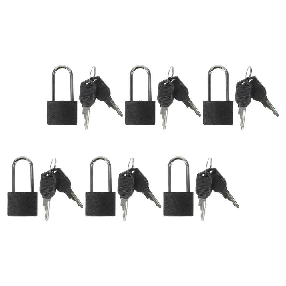 

6 Sets of Small Padlocks Luggage Locks with Keys Luggage Locks Diary Safety Padlock