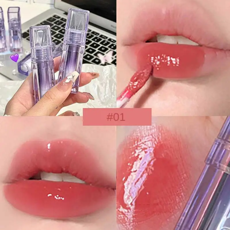 

5 Color Mirror Water Lip Gloss Liquid Lipstick Moisturizing Lipgloss Long Lasting Lip Glaze Sexy Lip Tint Makeup Korean Cosmetic