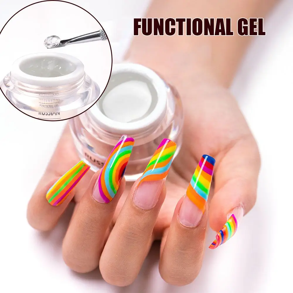 

Professional Functional Gel Shaping Carving DIY For Fake Nail 3 in 1 Fast Drying Solid State Russian Nail Gel Polish