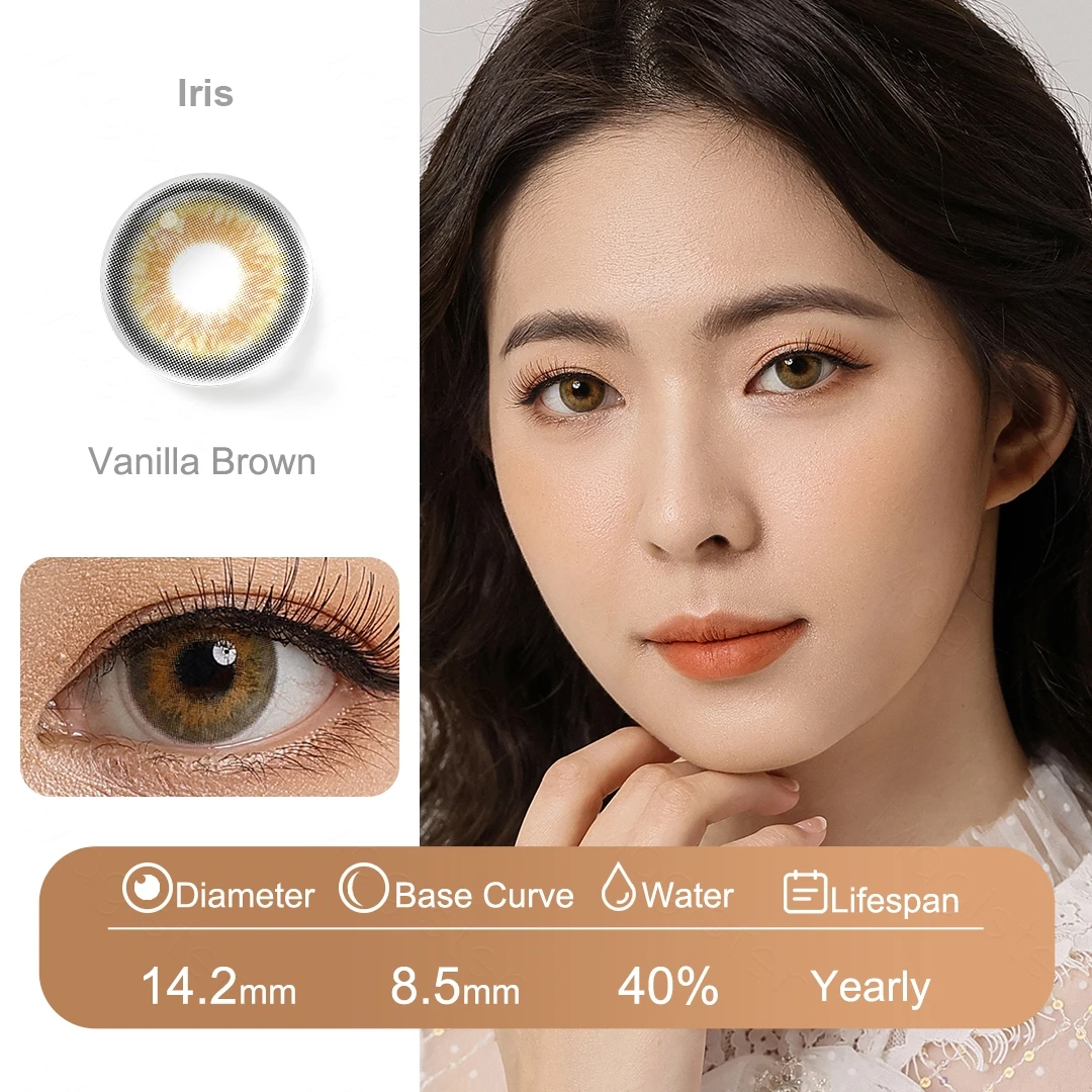 graduated color contact lenses for eyes 1 pair natural eye color lens cosmetic colored iris contact lens yearly gray blue lenses free global shipping