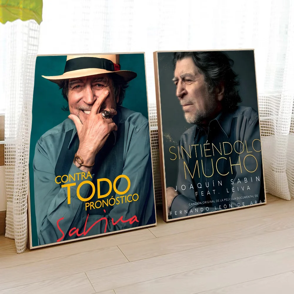 Joaquin Sabina Musician Whitepaper Poster Waterproof Paper Sticker Coffee House Bar Aesthetic Art Wall Painting