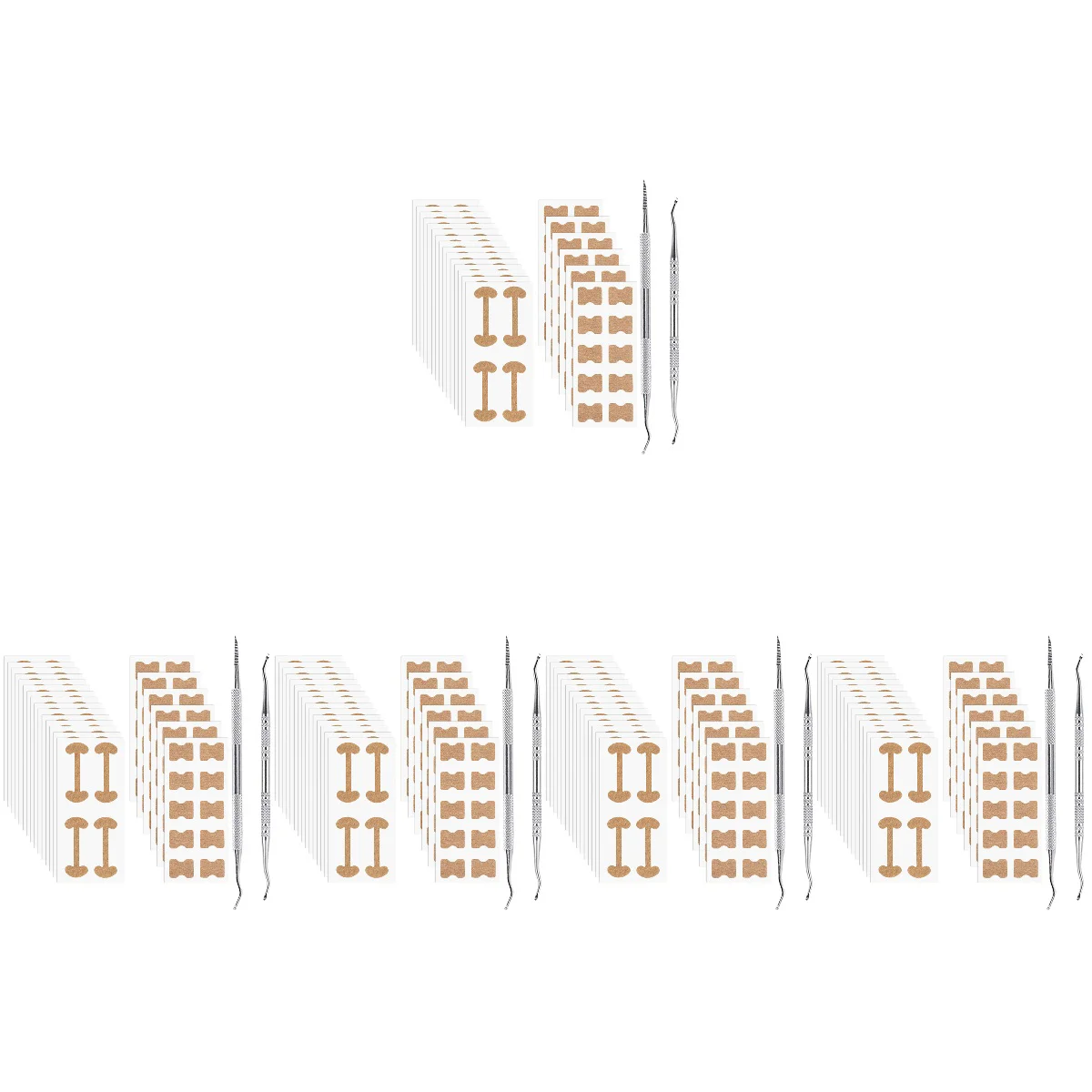 

5 Sets of Curved Toenail Patches with Nail Tool Toenail Corrector Patch Stickers Ingrown Toe Nail Decals