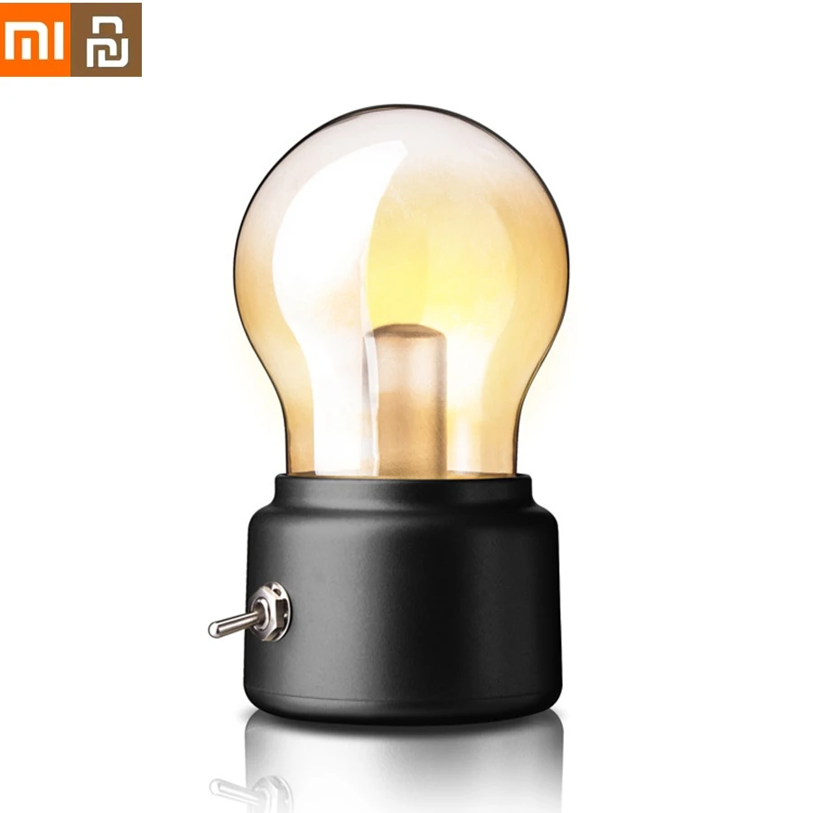 XIAOMI YOUPIN Ретро светодиодные ночники лампа USB перезаряжаемая ночные лампы