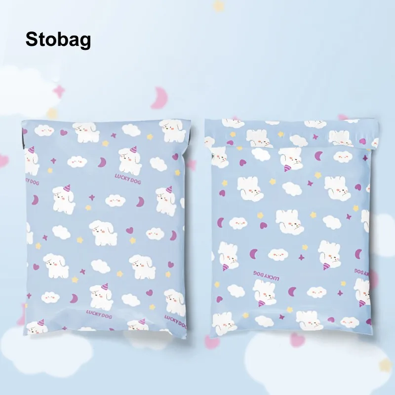 

StoBag 100pcs Express Mailers Envelope Courier Bags Delivery Sealing Package Plastic Transport Self Adhesive Shipping Pouch