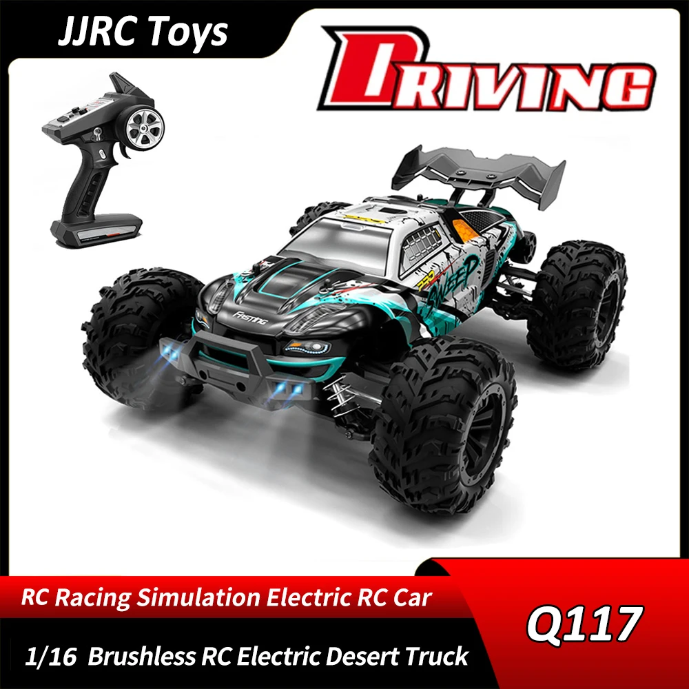 

JJRC Q117 2,4G полноприводный высокоскоростной Радиоуправляемый автомобиль 1:16 бесщеточный двигатель Радиоуправляемый гоночный автомобиль для скалолазания автомобиль для дрифта внедорожник подарок 70 км/ч