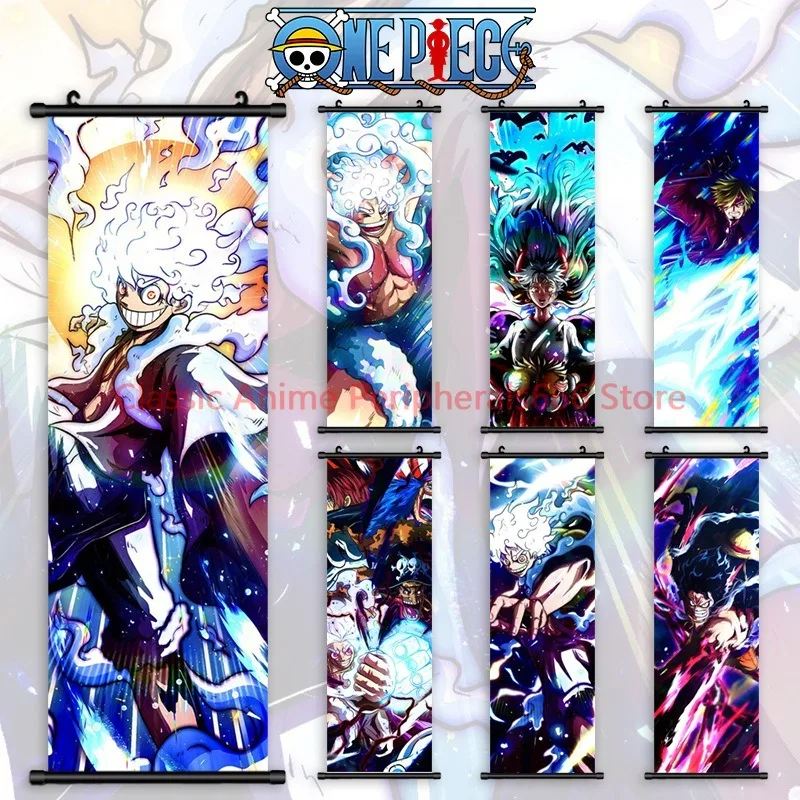 ONE PIECE Hanging Painting Roronoa Zoro Poster Anime Luffy Gear 5 Home Decoration Ace Wall Artwork Kaidou Canvas Scrolls Picture