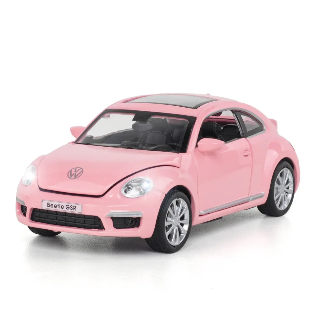 Модель автомобиля Volkswagen Beetle GSR 1:32 металлическая модель из сплава с откидной