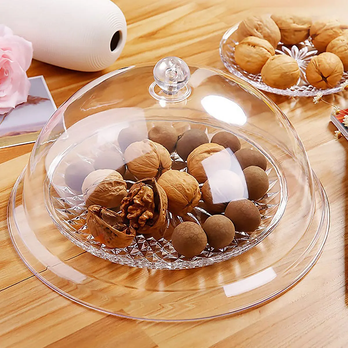 Прозрачная крышка для пирожных акриловый купол еды закусок защита от пыли