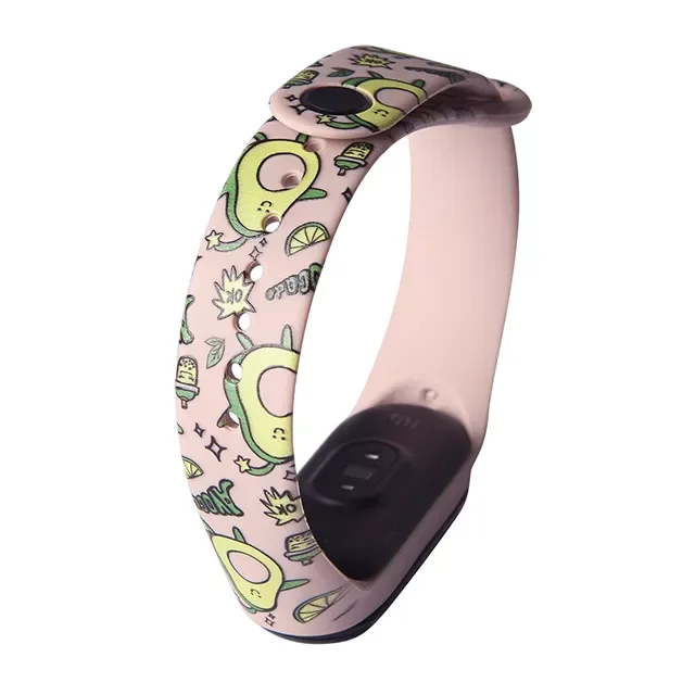 

Ремешок сменный силиконовый из ТПУ для Xiaomi Mi Band 6 5 4 3, мультяшный браслет для музыкальных инструментов Xiaomi Miband 6 5 4