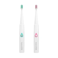 new hot selling portable electric acoustic wave toothbrush adult couple battery toothbrush ipx7 waterproof 3 brush head