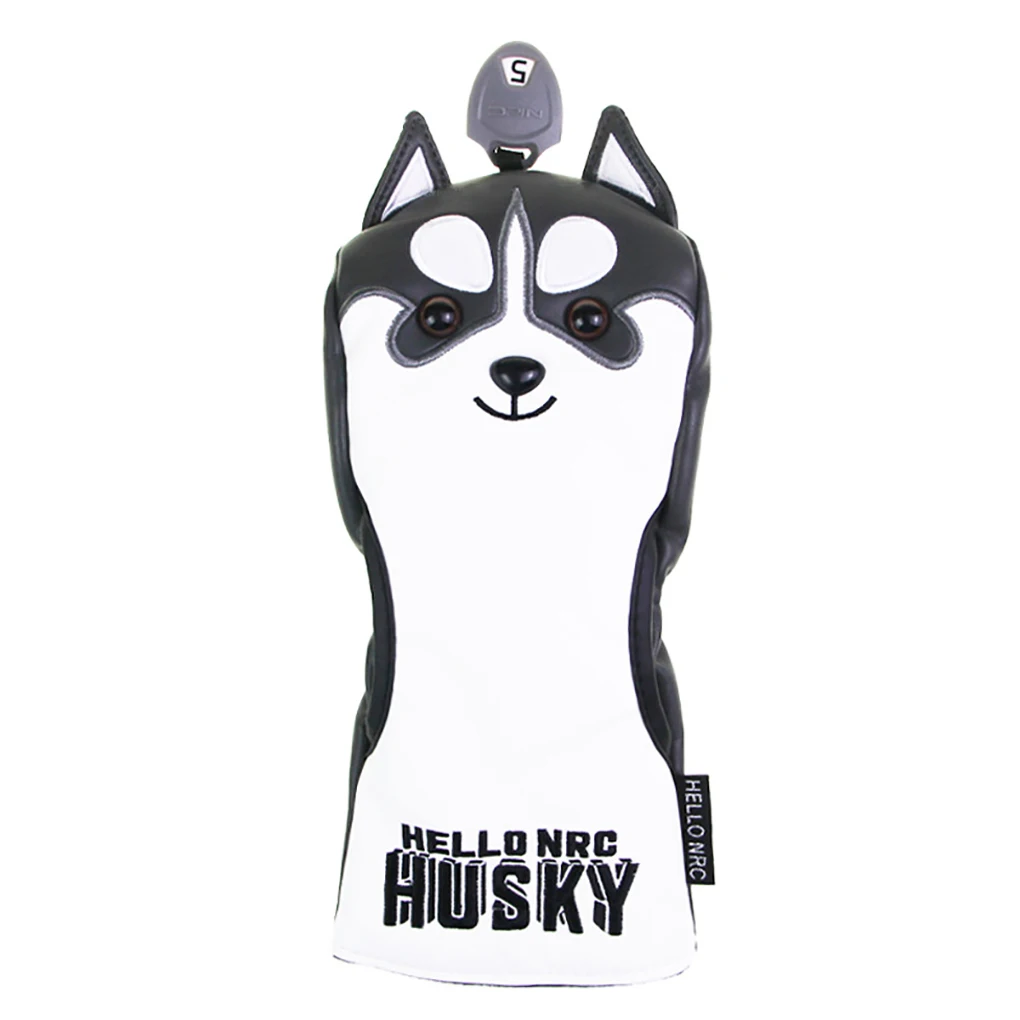 

Чехлы для гольф-клуба, головной убор Хаски для домашних животных, спортивные аксессуары, защитные головки из искусственной кожи для гольфов...