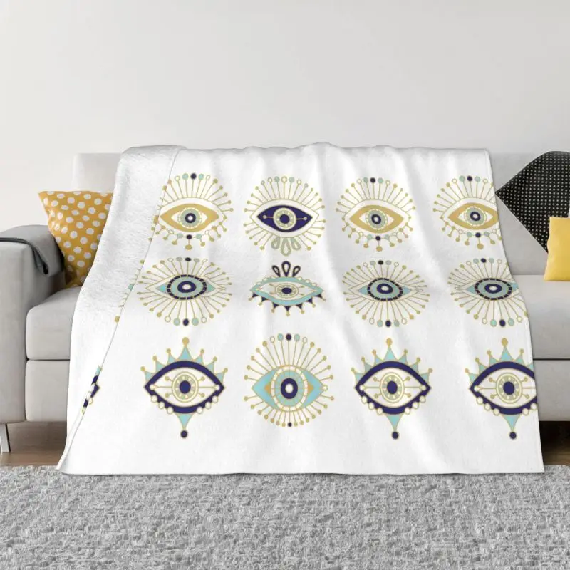 

Женская коллекция, белое Флисовое одеяло Nazar Amulet Hamsa, богемное покрывало в стиле бохо, покрывало для спальни